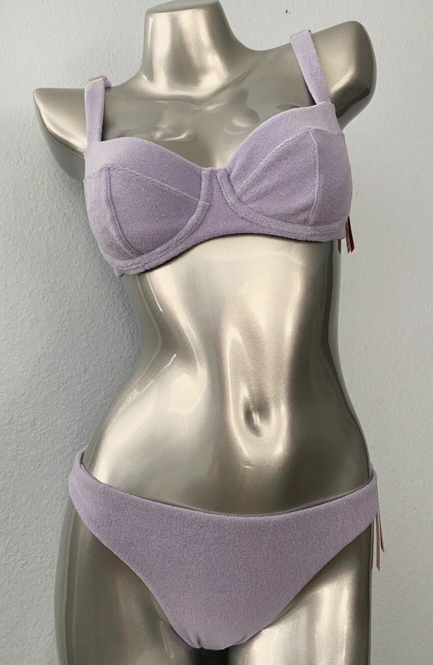 Victoria's Secret Wicked Underwire Terry Swim Bikini Top & Bottom Set 36D / M